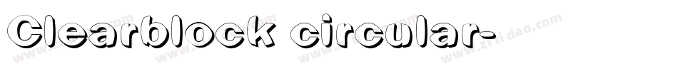 Clearblock circular字体转换
